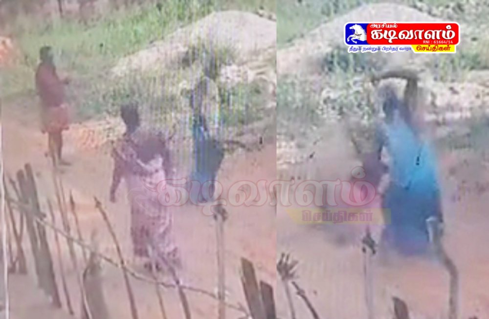 திருச்செந்தூர் அருகே தொழிலாளியை ஓட ஓட வெட்ட முயன்ற நபரால் பரபரப்பு - அதிர்ச்சி சிசிடிவி காட்சி வெளியாகி பரபரப்பு...!