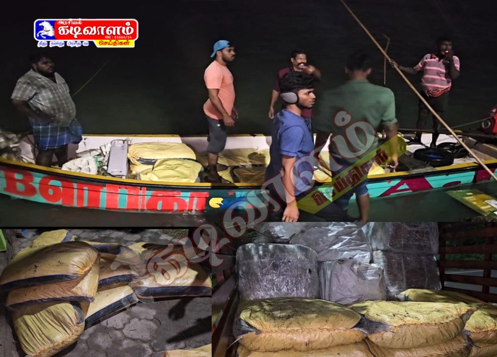 தூத்துக்குடியில் இருந்து இலங்கைக்கு கடத்தல் - 70 மூட்டைகள் பறிமுதல் 