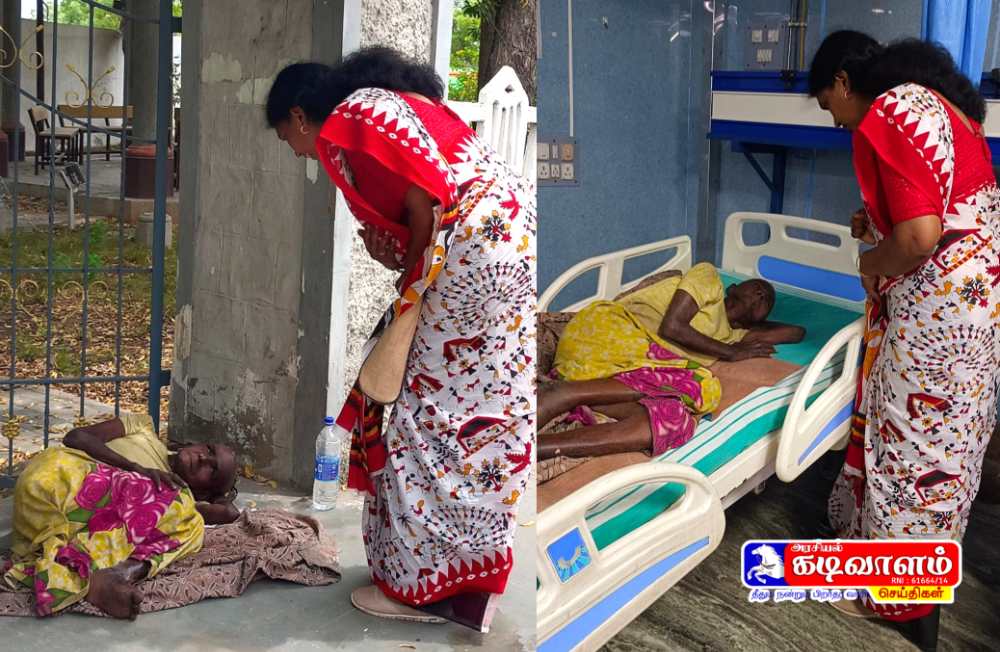காலில் காயங்களுடன் பரிதவித்த 80 வயது ஆதரவற்ற மூதாட்டி - அமைச்சரின் உத்தரவால் மீட்கப்பட்டார்