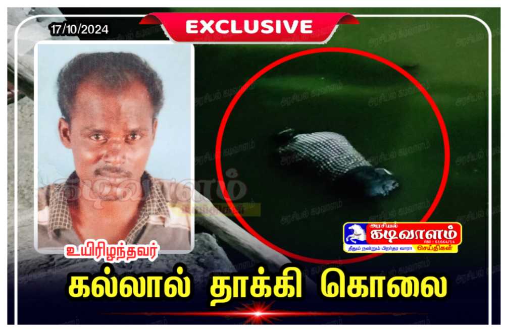 தூத்துக்குடியில் கல்லால் தாக்கி கொலை செய்த 3 பேரை கைது செய்து போலீசார் விசாரணை நடத்தி வருகின்றனர்