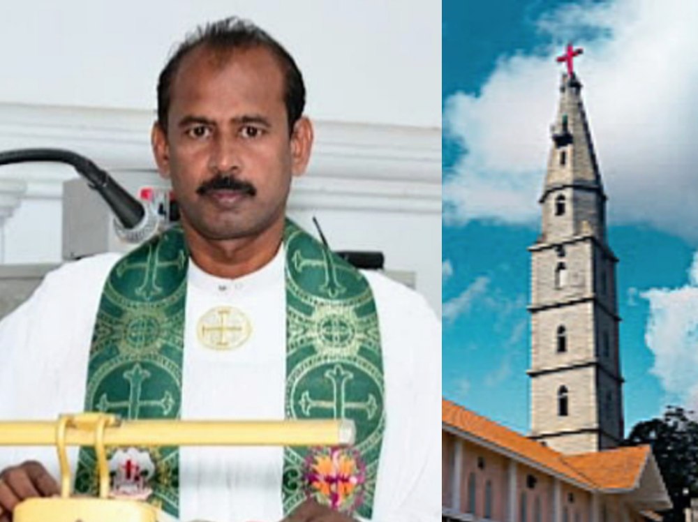 பரிசுத்தமான ஆலயத்திற்குள் ஒழுங்கீனமான குருவானவர் லிவிங்ஸ்டன்.!.  உடனடியாக மாற்ற வேண்டும், கொந்தளிக்கும் சபை மக்கள்.!.